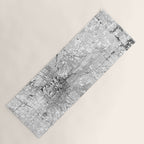 Indianapolis White Map Yoga Mat Gallery Image 1