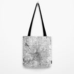 Indianapolis White Map Tote Bag Gallery Image 2