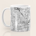 Indianapolis White Map Coffee Mug Gallery Image 3