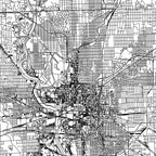 Indianapolis White Map Coffee Mug Gallery Image 2