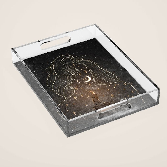I see the universe in you. Acrylic Tray Gallery Image 1