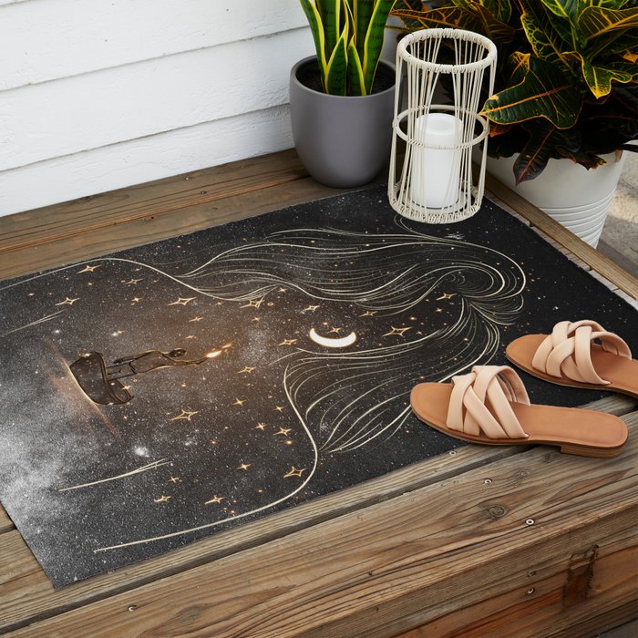 I see the universe in you. Outdoor Rug Gallery Image 2