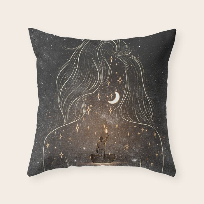 I see the universe in you. Throw Pillow Gallery Image 6