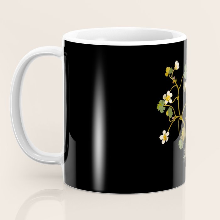 Ranunculus Aquaticus (Polyandria Polygynia) by Mary Delany Paper Collage Floral Flower Botanical Paper Mosaic Vintage Scientific Plant Anatomy Coffee Mug Gallery Image 3