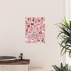 Christmas Dog Pattern Illustration Poster Gallery Image 2