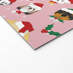 Christmas Dog Pattern Illustration Welcome Mat Gallery Image 2