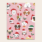 Christmas Dog Pattern Illustration Notebook Gallery Image 4