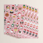 Christmas Dog Pattern Illustration Wrapping Paper Gallery Image 3