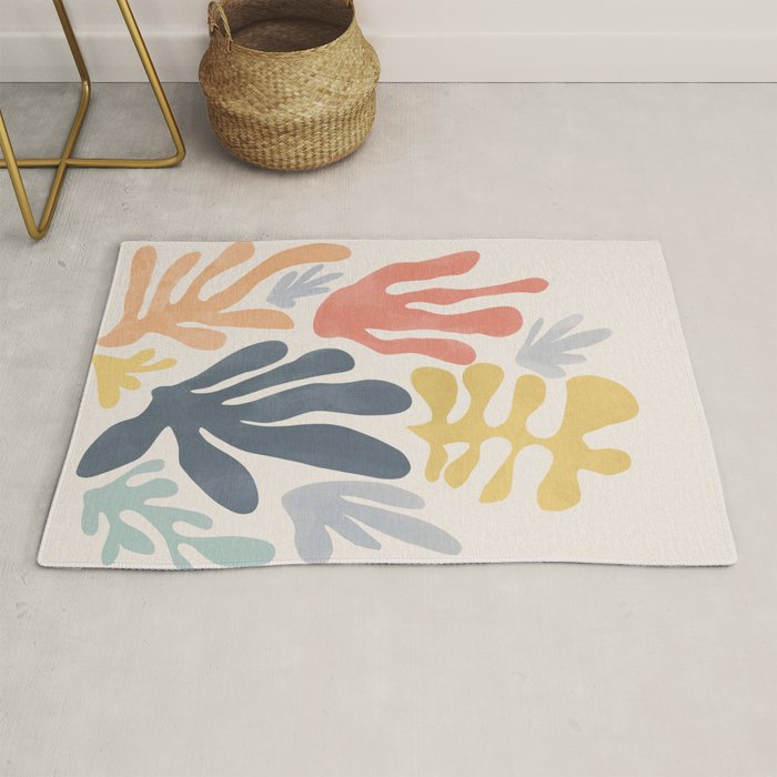 Matisse Cutouts Homage - Abstract Painting Rug Gallery Image 1