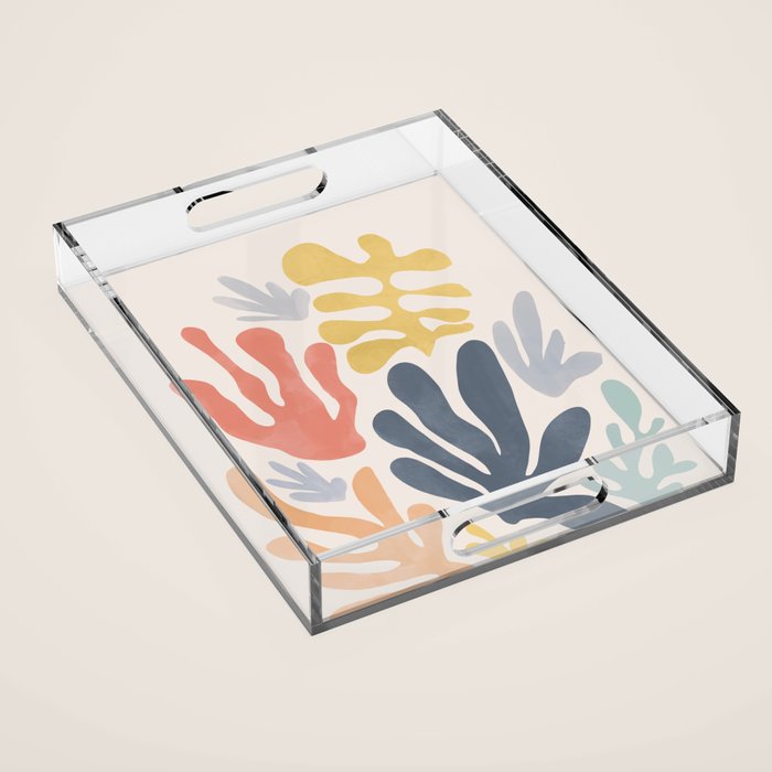 Matisse Cutouts Homage - Abstract Painting Acrylic Tray Gallery Image 1