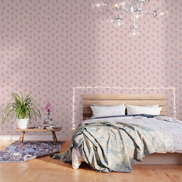 Pressed Posies - Floral Art Wallpaper Gallery Image 3
