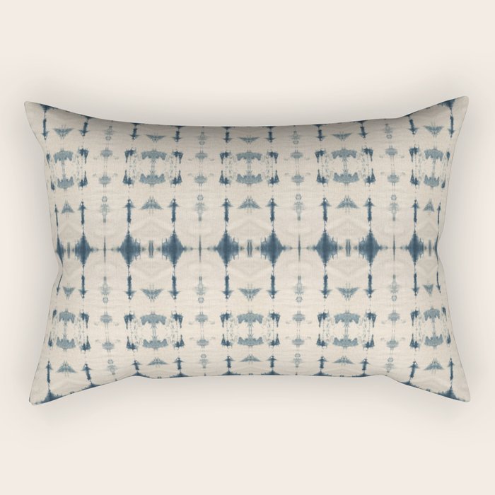 Shibori Soundwaves Rectangular Pillow Gallery Image 1