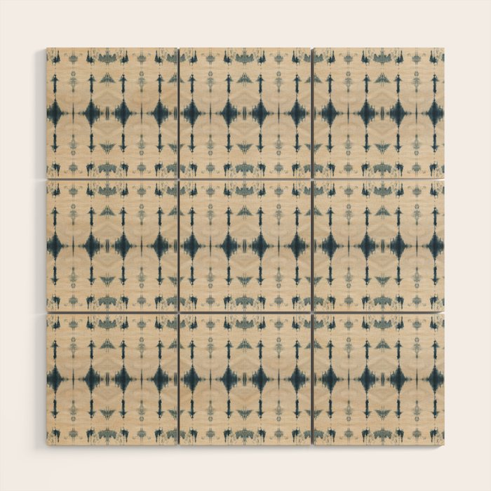 Shibori Soundwaves Wood Wall Art Gallery Image 1