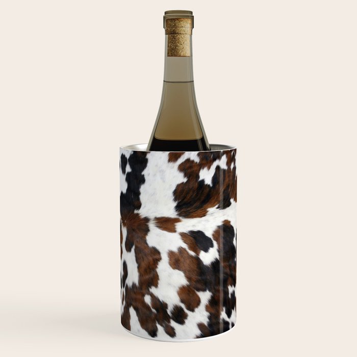 Brown Cowhide Wine Chiller Gallery Image 1