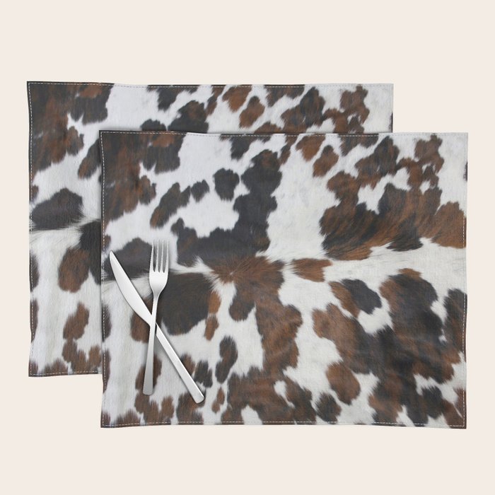 Brown Cowhide Placemat Gallery Image 1