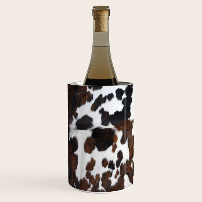 Brown Cowhide Wine Chiller Gallery Image 2