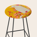 cat in a field of flowers 3 Stool Gallery Image 2