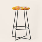 cat in a field of flowers 3 Stool Gallery Image 1