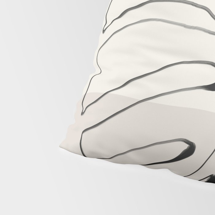 Minimal Abstract Art- Monstera Pillow Sham Gallery Image 4