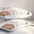 Minimal Abstract Art- Monstera Pillow Sham Gallery Image 3