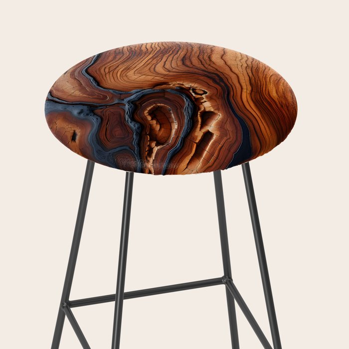 Ethereal Wooden Stool Gallery Image 2