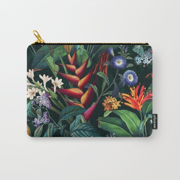 Tropical Flora - Night Carry All Pouch Gallery Image 1