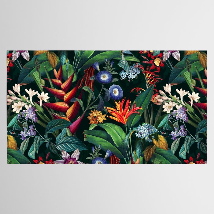 Tropical Flora - Night Tablecloth Gallery Image 2