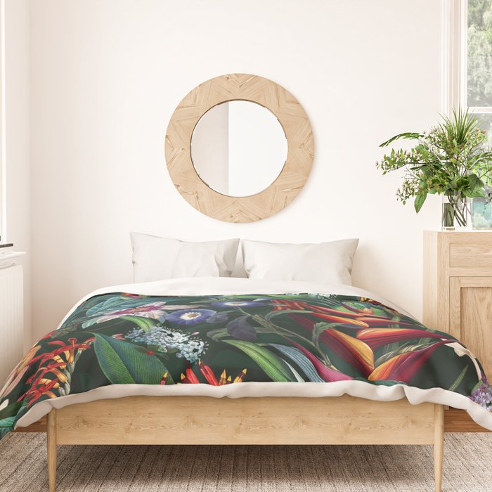 Tropical Flora - Night Duvet Cover Gallery Image 3