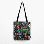 Tropical Flora - Night Tote Bag Gallery Image 2