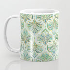 Jade Enamel Art Deco Fans Coffee Mug Gallery Image 3