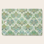 Jade Enamel Art Deco Fans Cutting Board Gallery Image 1