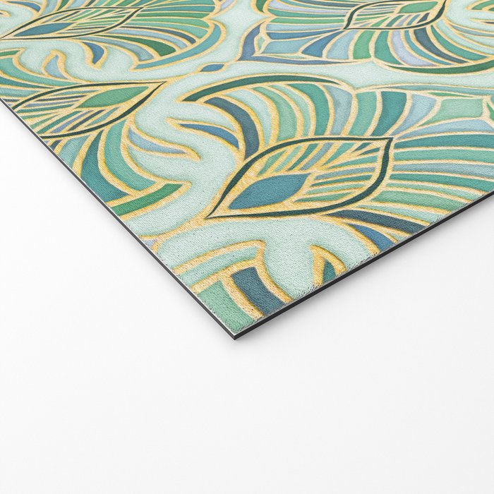 Jade Enamel Art Deco Fans Welcome Mat Gallery Image 2