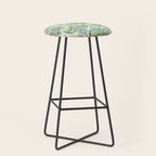 Jade Enamel Art Deco Fans Stool Gallery Image 1