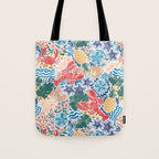 Seaside Floral Dream Tote Bag Gallery Image 1