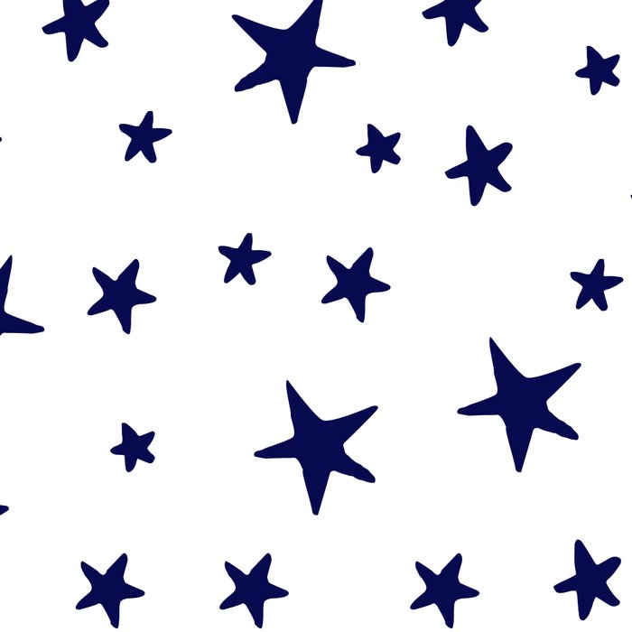 Stars - Navy Blue on White Coffee Mug Gallery Image 2