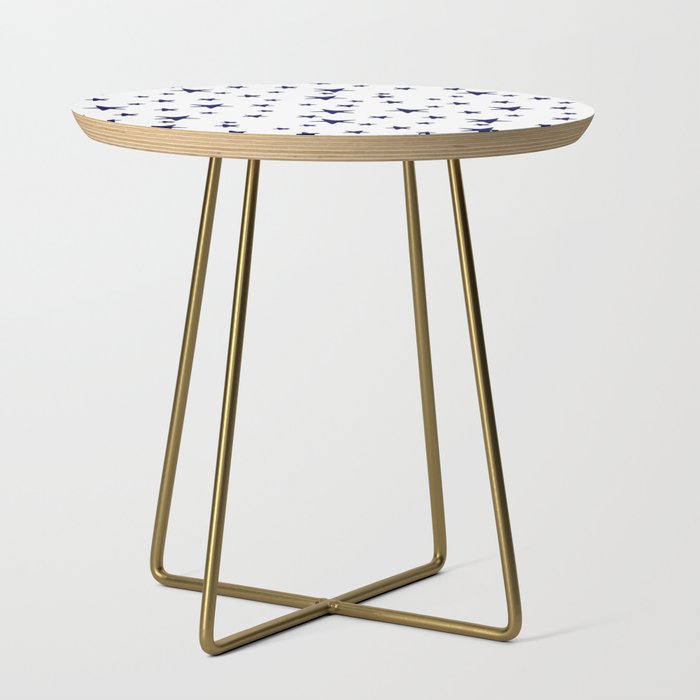 Stars - Navy Blue on White Side Table Gallery Image 1