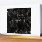 Modern abstract black gold trendy marble Wall Mural Gallery Image 2