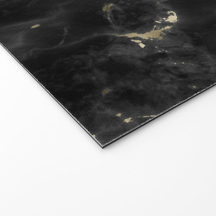 Modern abstract black gold trendy marble Welcome Mat Gallery Image 2