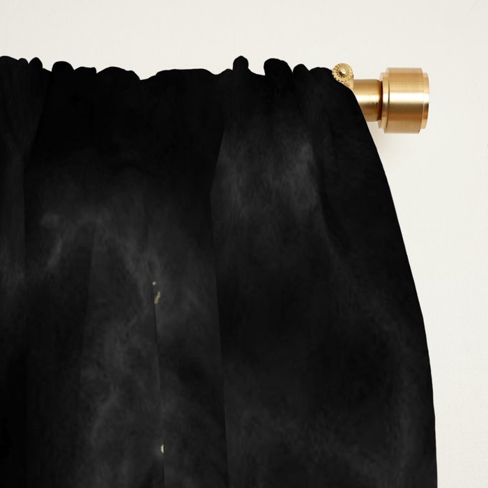 Modern abstract black gold trendy marble Window Curtain Gallery Image 2