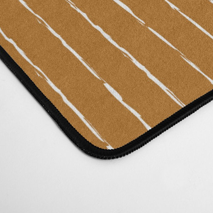 Lines III (Golden Brown) Desk Mat Gallery Image 4