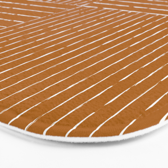 Lines III (Golden Brown) Bath Mat Gallery Image 3