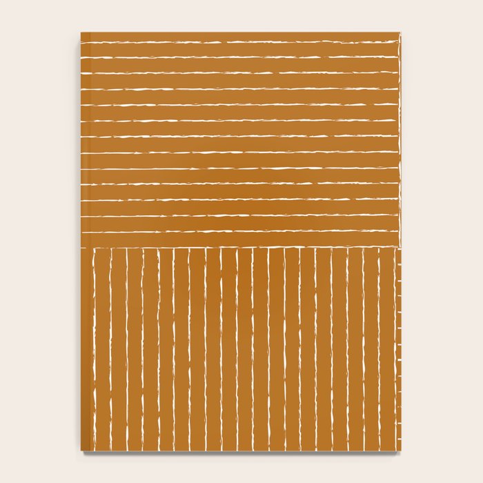 Lines III (Golden Brown) Notebook Gallery Image 4