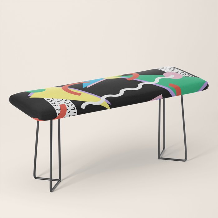 Memphis pattern 87 - 80s / 90s Retro Bench Gallery Image 1