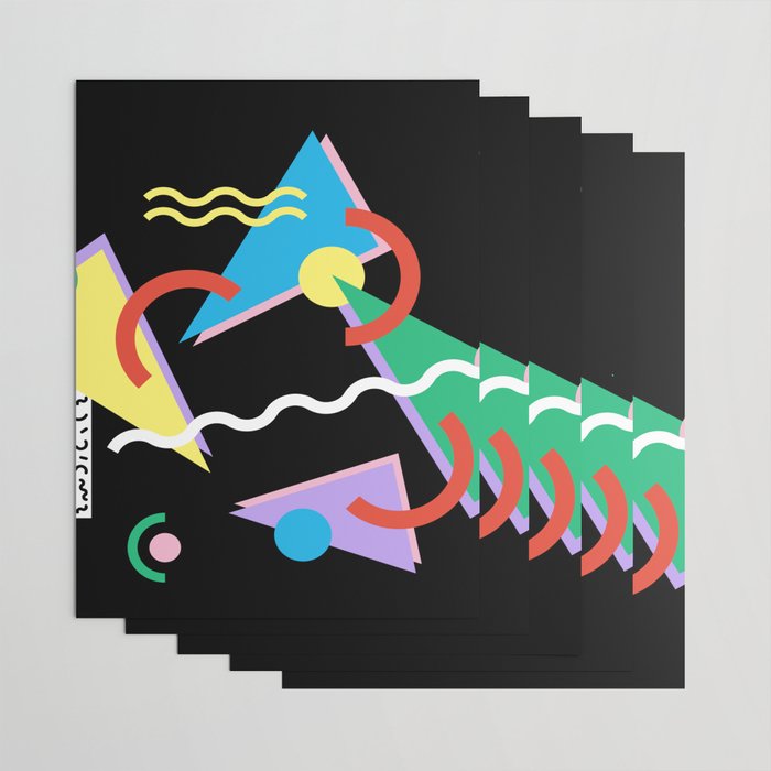 Memphis pattern 87 - 80s / 90s Retro Wrapping Paper Gallery Image 3