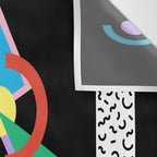 Memphis pattern 87 - 80s / 90s Retro Wall Tapestry Gallery Image 3