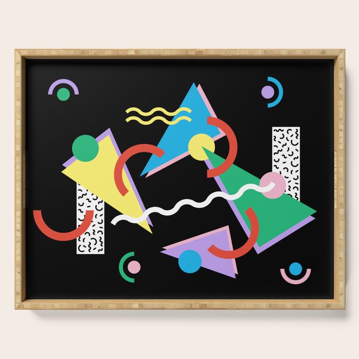 Memphis pattern 87 - 80s / 90s Retro Serving Tray Gallery Image 1