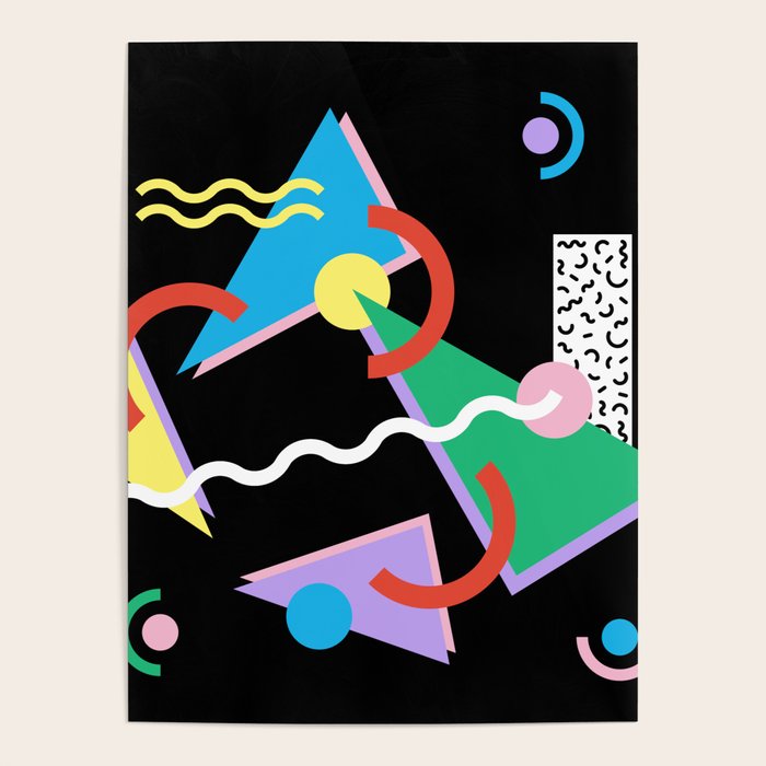 Memphis pattern 87 - 80s / 90s Retro Poster Gallery Image 4