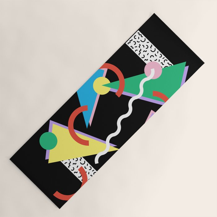 Memphis pattern 87 - 80s / 90s Retro Yoga Mat Gallery Image 1