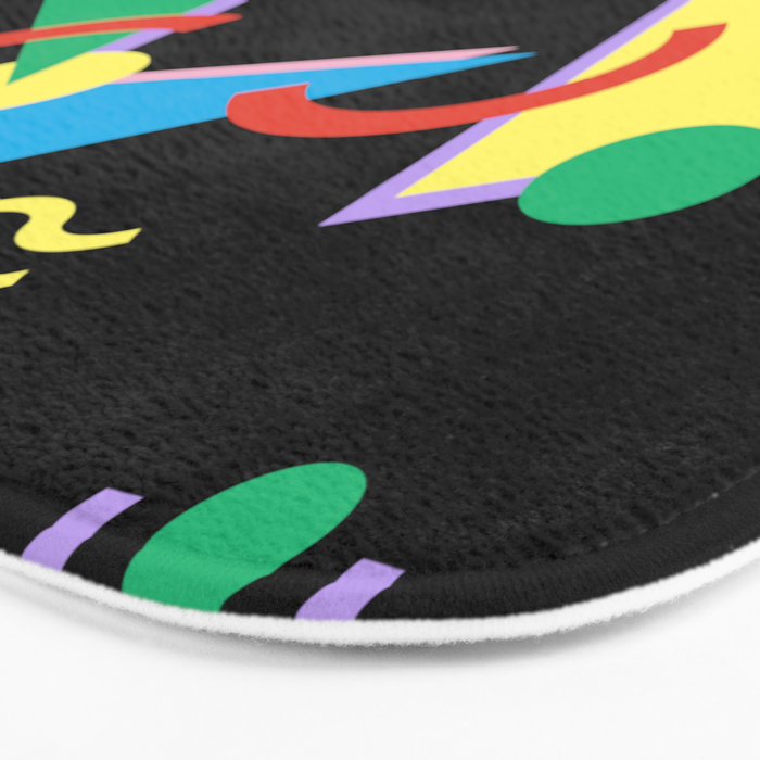 Memphis pattern 87 - 80s / 90s Retro Bath Mat Gallery Image 3