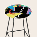 Memphis pattern 87 - 80s / 90s Retro Stool Gallery Image 2